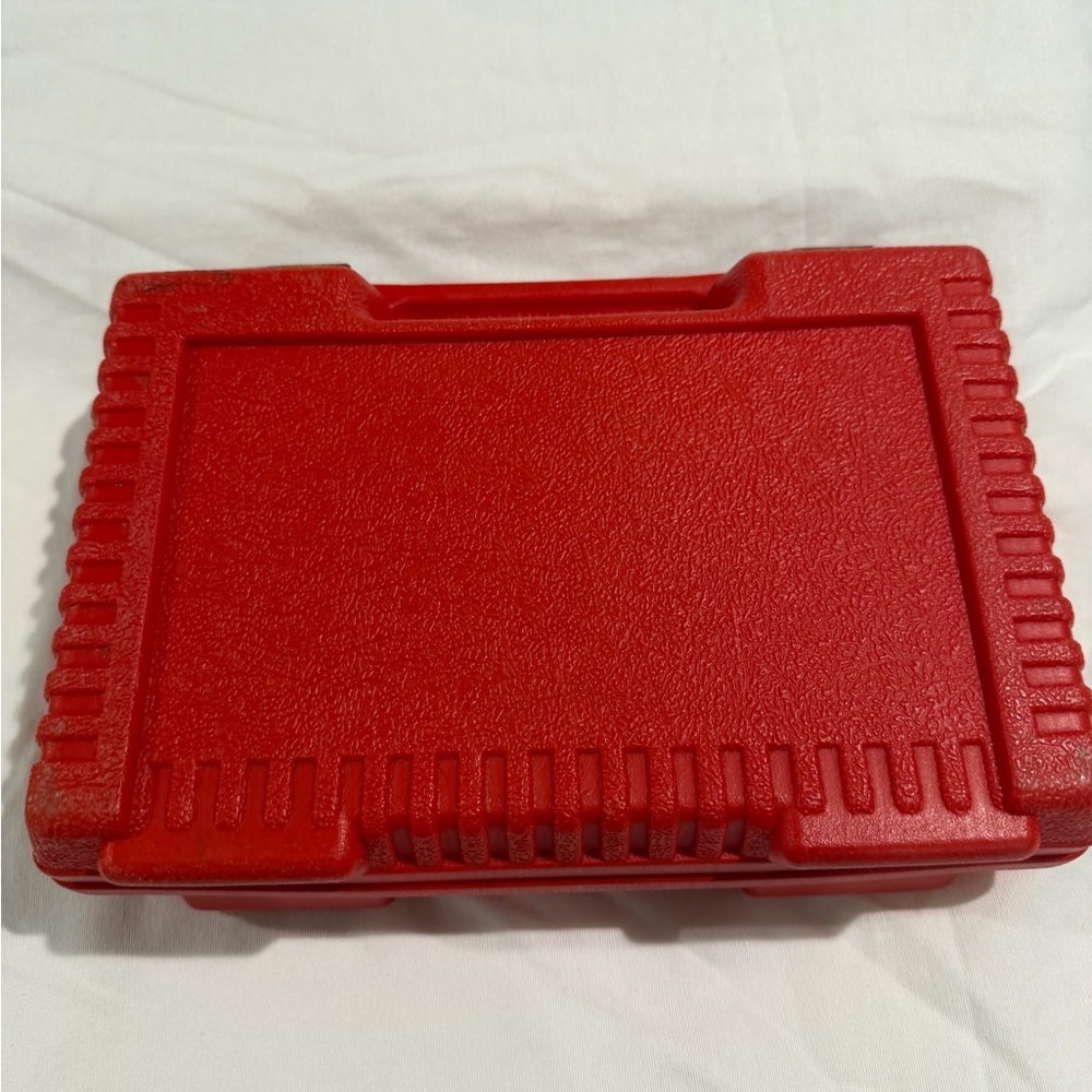 Lego Red Molded Plastic Carry Case Vintage - Picture 3 of 9